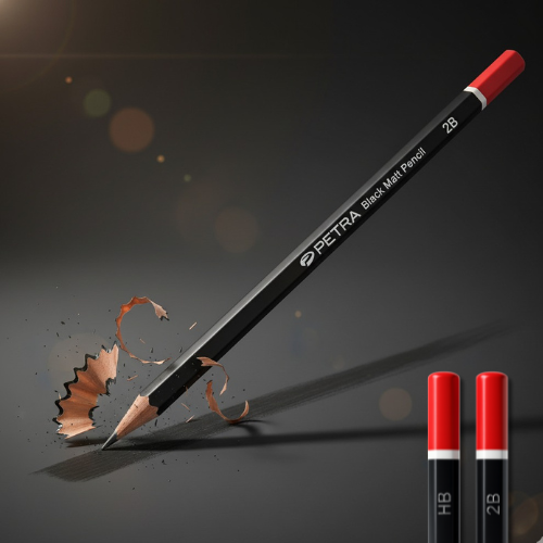 Petra Black Matt Pencil HB