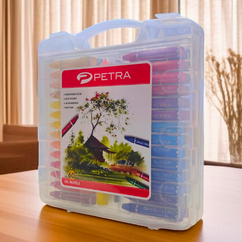 Petra Oil Pastel 60 Color Plastic Box